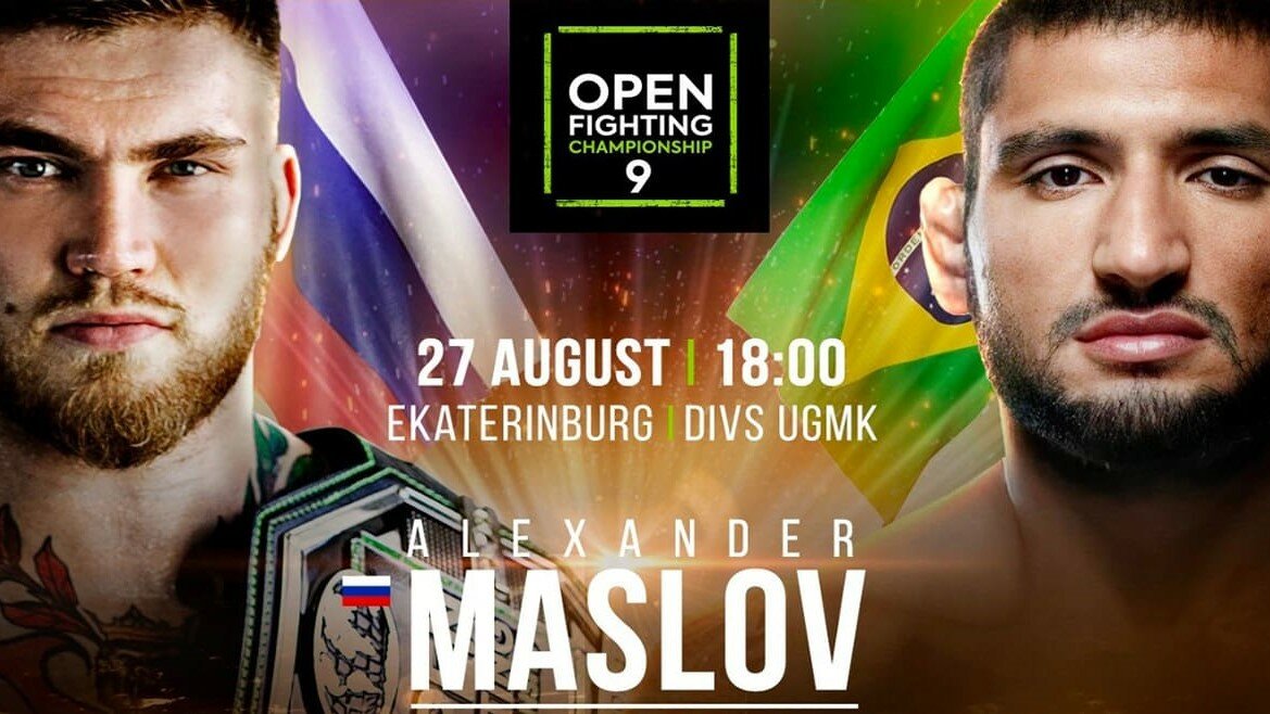 Open FC 9: Александр Маслов vs Винисиуса Морейры прямая трансляция