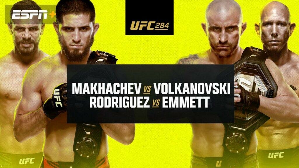 UFC 284: Махачев - Волкановски прямая трансляция
